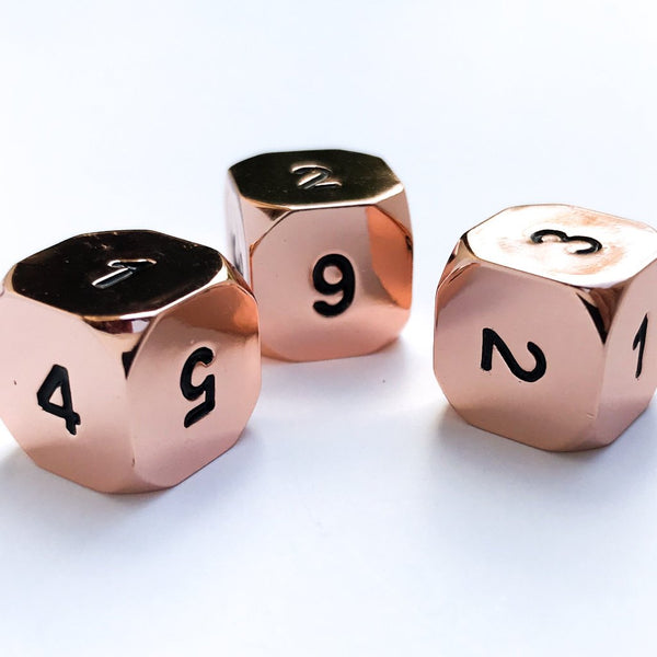 Shadow Rogue Rose Gold Dice D6 3 Pack