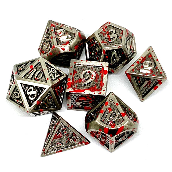 Bloodstained Metal Dice Set