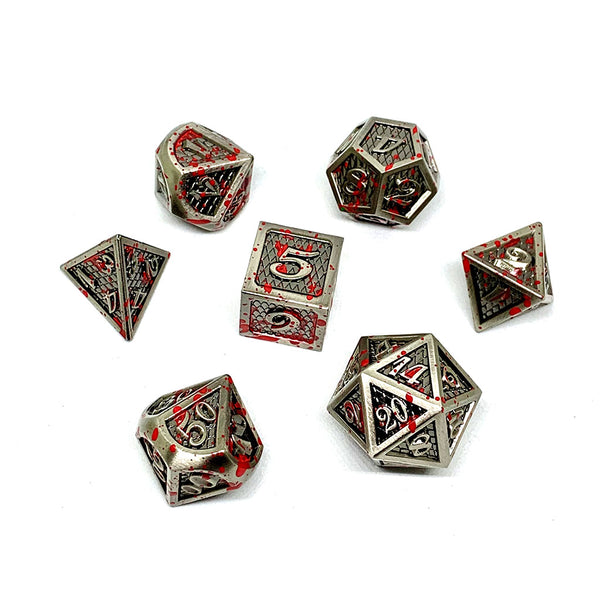 Bloodstained Metal Dice Set