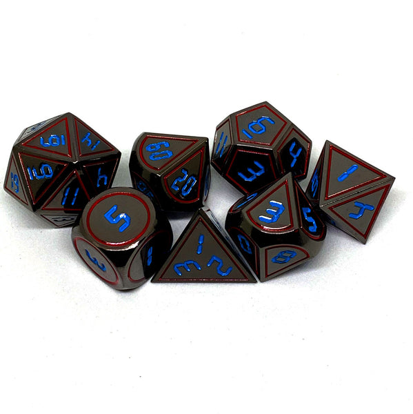 Dark Alpha Metal Dice Set