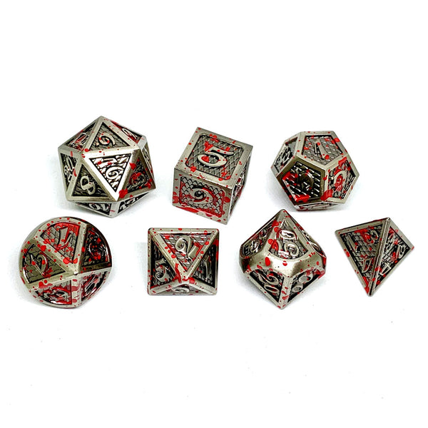 Bloodstained Metal Dice Set