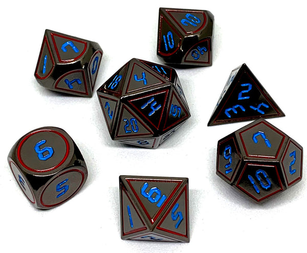 Dark Alpha Metal Dice Set