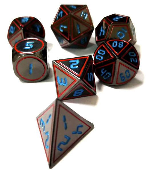 Dark Alpha Metal Dice Set