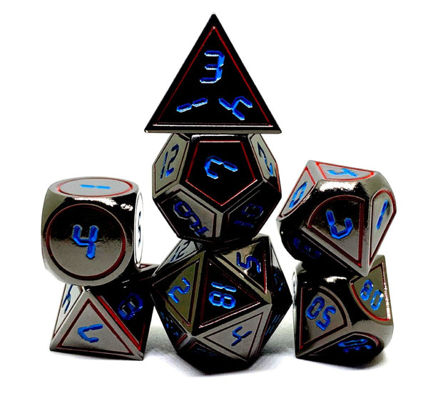 Dark Alpha Metal Dice Set