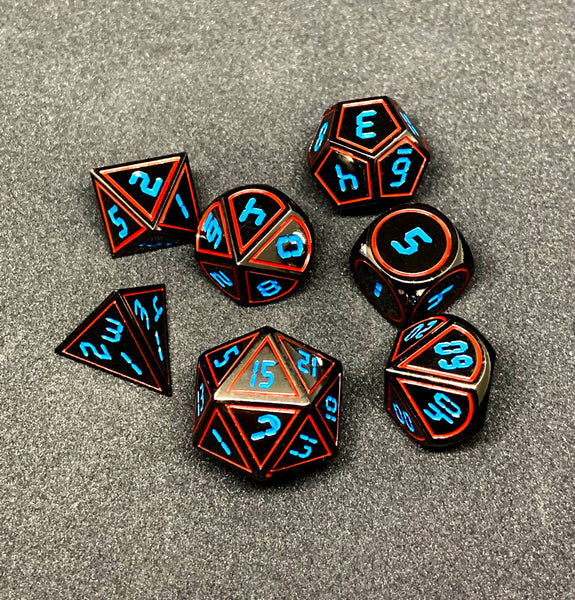 Dark Alpha Metal Dice Set