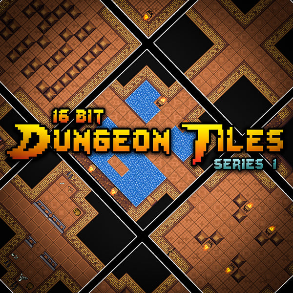 16 Bit Dungeon Tiles Series 1 – Darksilver Forge