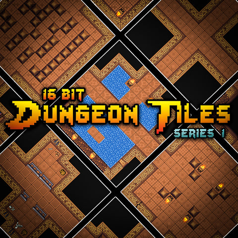 16 Bit Dungeon Tiles Series 1